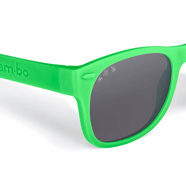 Green RoShamBo Baby Sunglasses