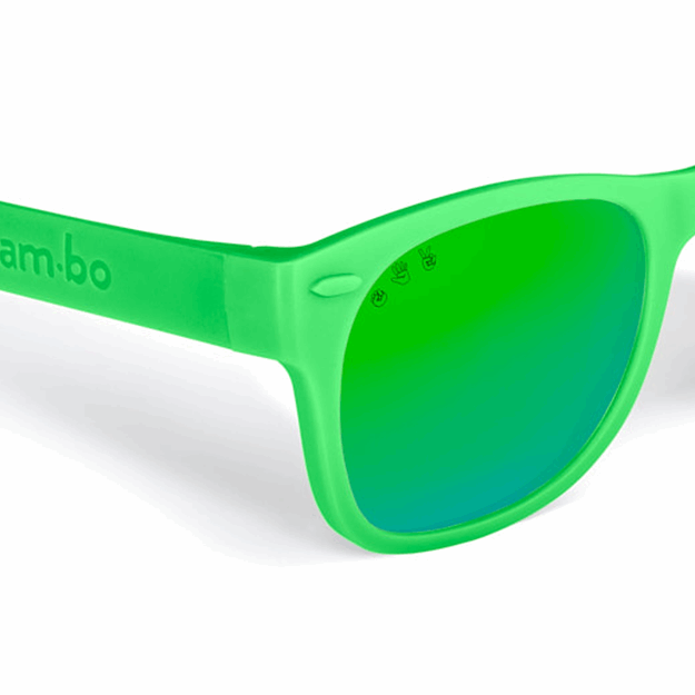 Green RoShamBo Baby Sunglasses