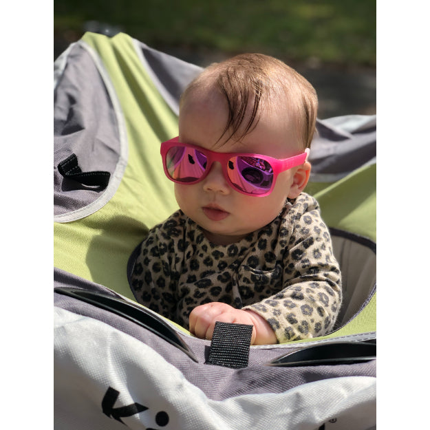 Glitter Pink RoShamBo Baby Sunglasses