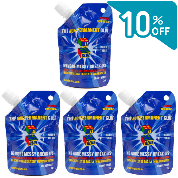 Le-Glue Non Permanent Water Glue for Lego Single Pack