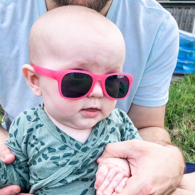 Glitter Pink RoShamBo Baby Sunglasses