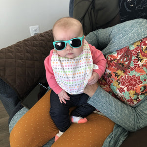 Teal RoShamBo Baby Sunglasses