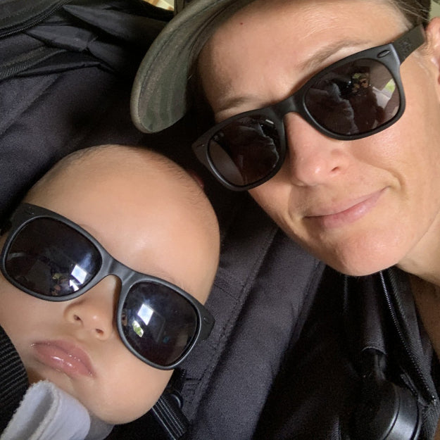 Black RoShamBo Toddler Sunglasses