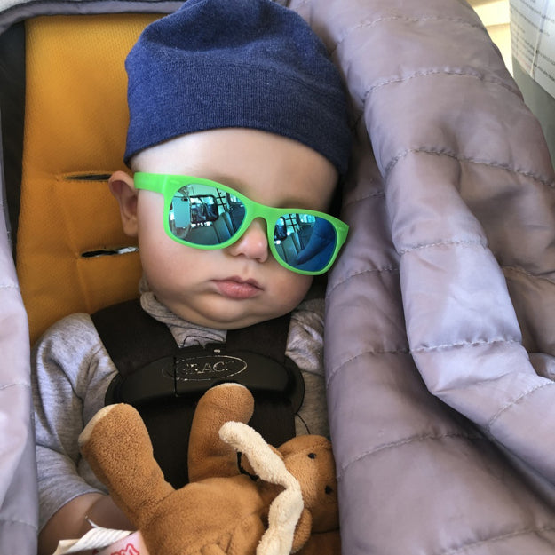 Green RoShamBo Baby Sunglasses