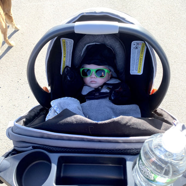 Green RoShamBo Baby Sunglasses