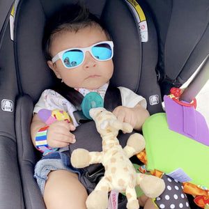 White RoShamBo Baby Sunglasses