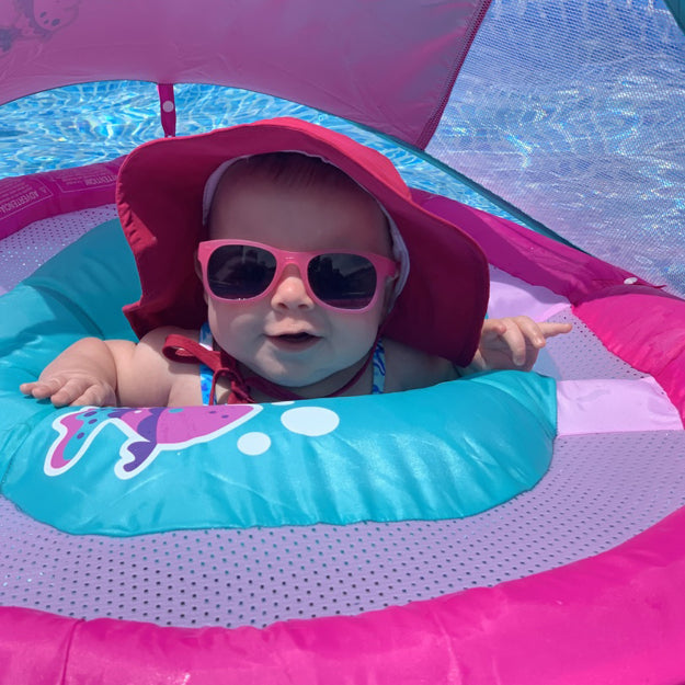 Glitter Pink RoShamBo Baby Sunglasses
