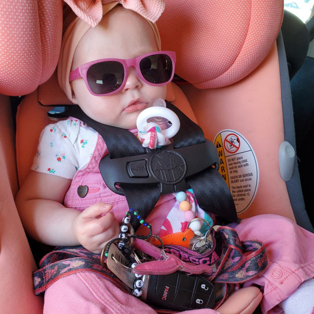Glitter Pink RoShamBo Baby Sunglasses