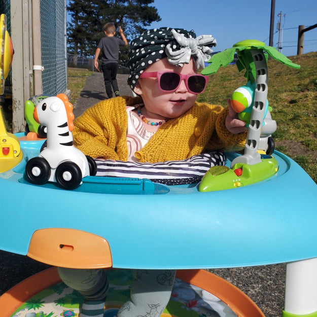 Glitter Pink RoShamBo Baby Sunglasses