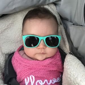 Teal RoShamBo Baby Sunglasses
