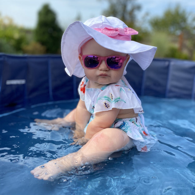 Glitter Pink RoShamBo Baby Sunglasses