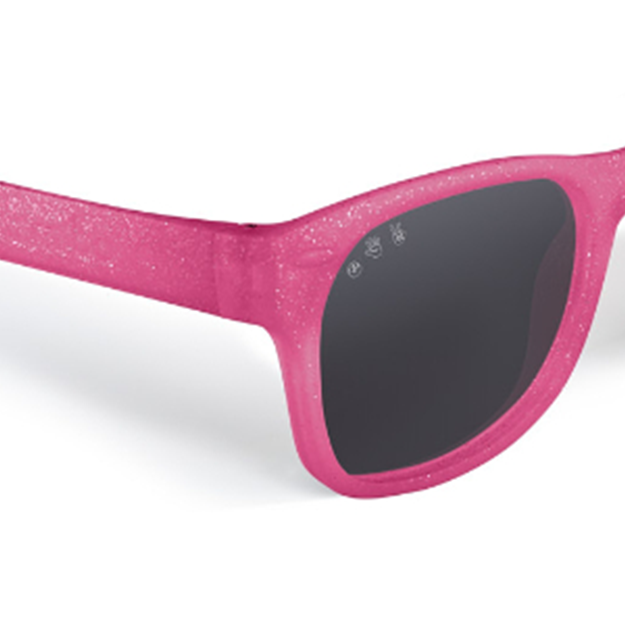 Glitter Pink RoShamBo Baby Sunglasses