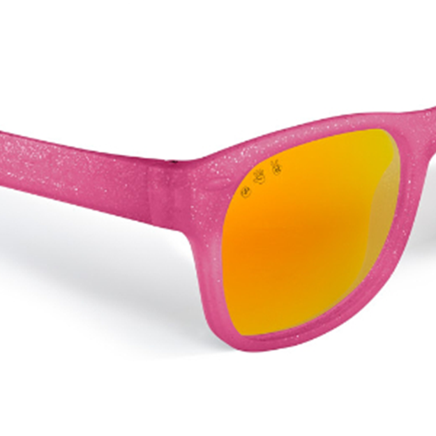 Glitter Pink RoShamBo Baby Sunglasses