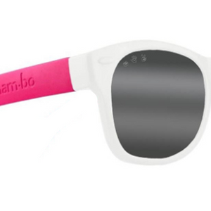 White & Pink RoShamBo Baby Sunglasses