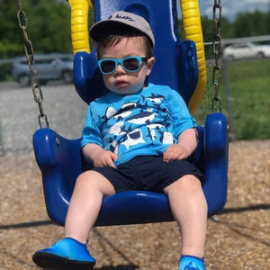 Blue & Black RoShamBo Baby Sunglasses