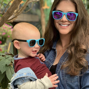 Blue & Black RoShamBo Baby Sunglasses