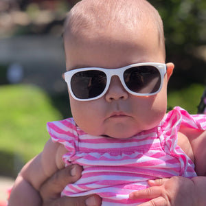 White RoShamBo Baby Sunglasses