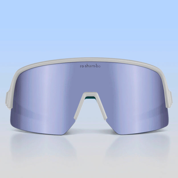 White Roshambo Teen Wraparound Sunglasses