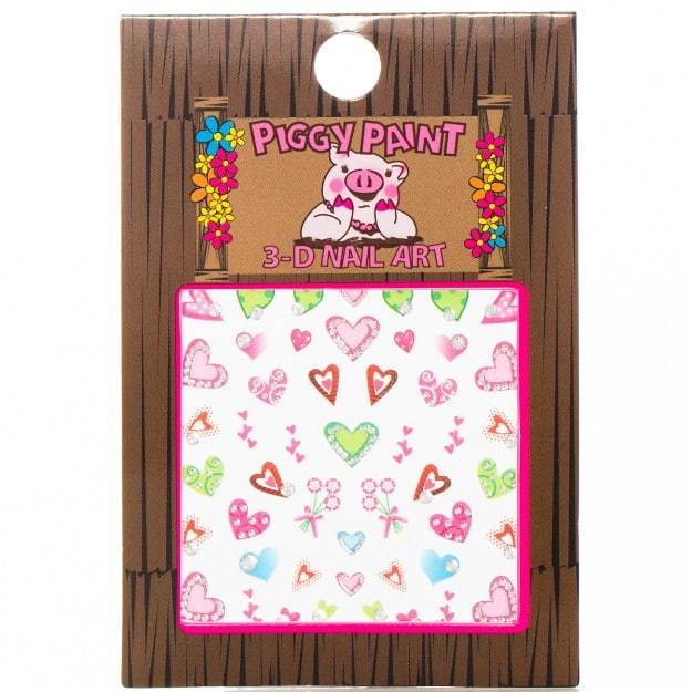 Piggy Paint Kid Friendly 3D Nail Art Stickers