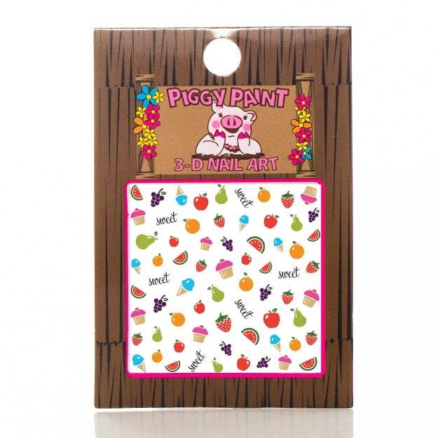 Piggy Paint Kid Friendly 3D Nail Art Stickers