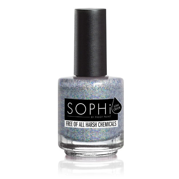SOPHi Non Toxic Adult Nail Polish Winking of You - Silver Glitter