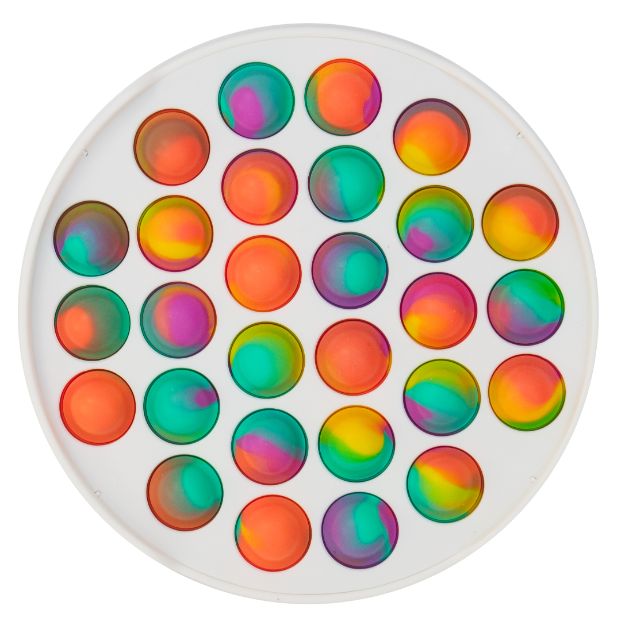 Bubble Pop Fidget Toy Yellow Round