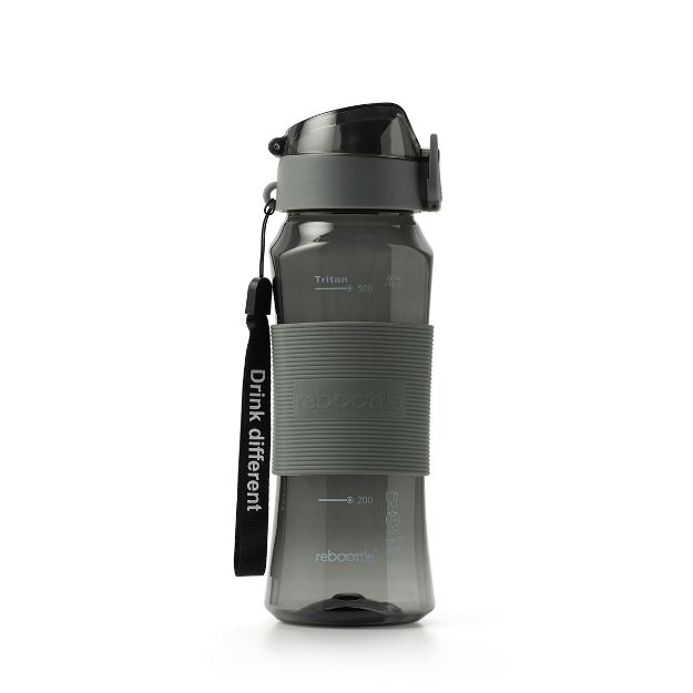 BPA Free Water Bottle by rebootle Black
