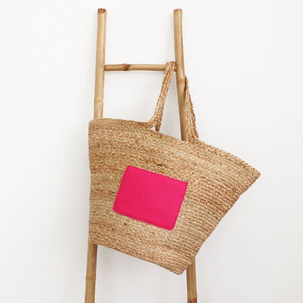 Maxi Jute Tote Bag by The Code