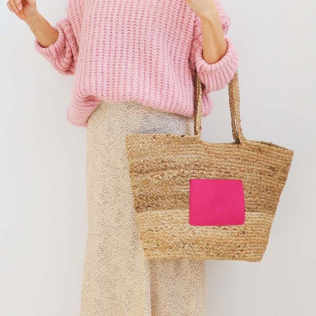 Maxi Jute Tote Bag by The Code