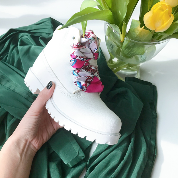 Silk Shoelaces by The Shoelace Brand Harbour Pink