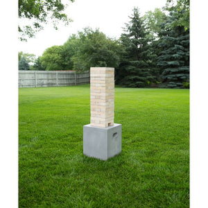 Yard Games Large Tumbling Timbers with Carrying Case | Starts at 2-Feet Tall and Builds to Over 4-Feet | Made with Premium Pine Wood - Kids Happy House