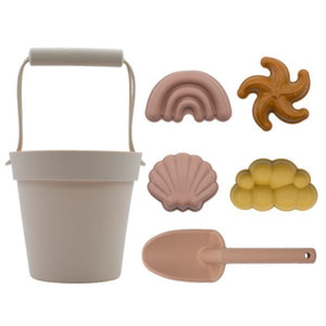 Organic Silicone Bucket & Spade Beach Toys by Nenina and Co - Kids Happy House
