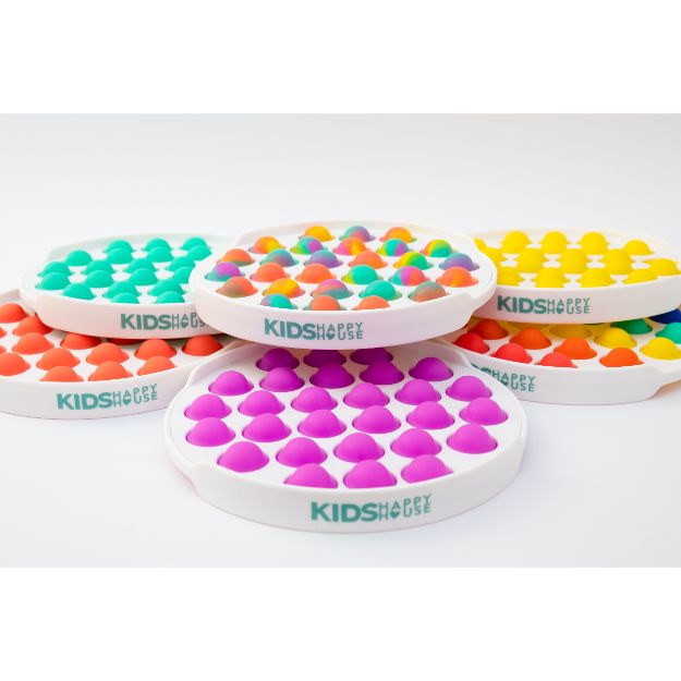 thumbnail image 2 of Push Pop Bubble Fidget Toys Sensory Silicone Poppers Autism 3-Pack 2 of 13