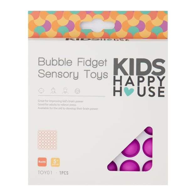 Ozy Push Pop Up Bubble Sensory Fidget Toy, 4 Pack Autism Anti