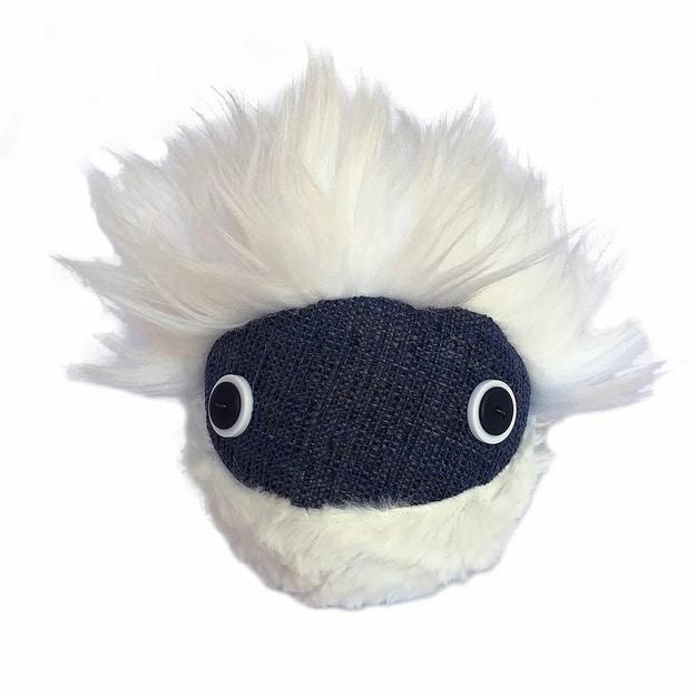 MimbleBall Plush Cuddle Toy Bimble - White & Black