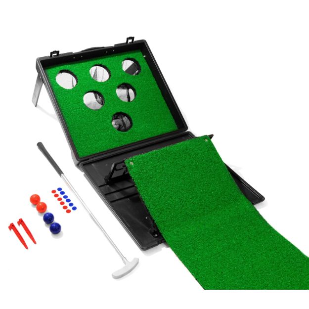 Putter Pong Putting Game with Putter and Golf Mat by Yard Games - Kids Happy House