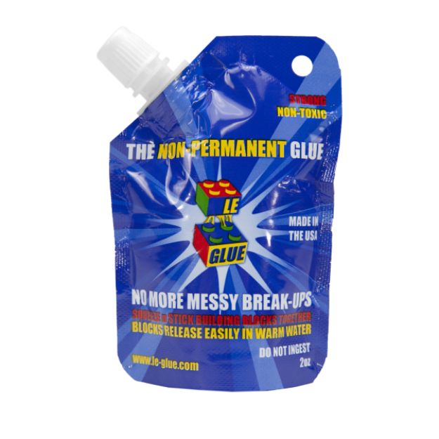Le-Glue Non Permanent Water Glue for Lego Single Pack